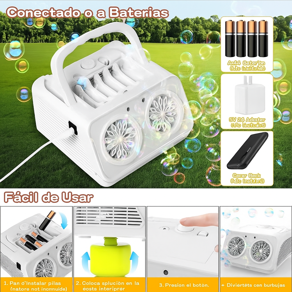 Máquina De Burbujas Automática Dos Niveles para fiestas y eventos - Image 2