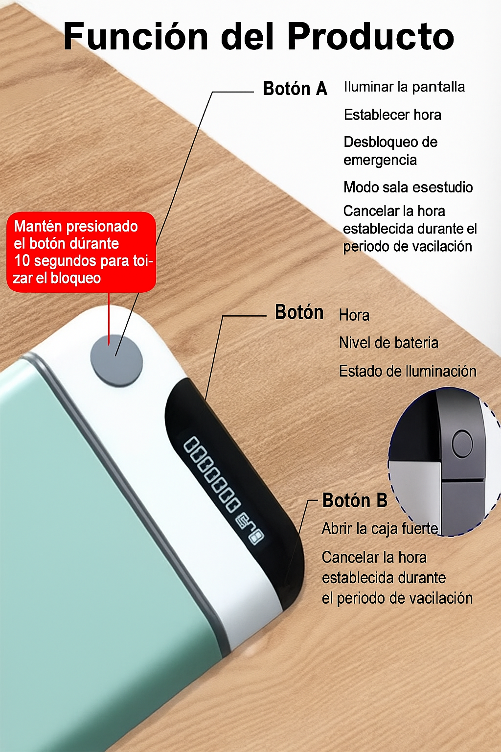 Rifa - Caja De Bloqueo Con Temporizador Para Guardar Celular - Image 3