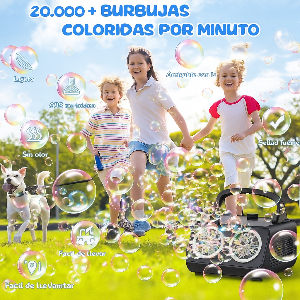 Máquina De Burbujas Automática Dos Niveles para fiestas y eventos - Image 3