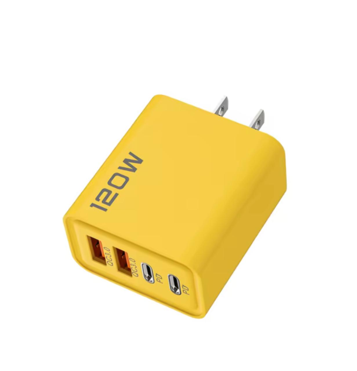 Cargador 4 Puertos 120W Carga Rápida USB y Tipo C - Image 4