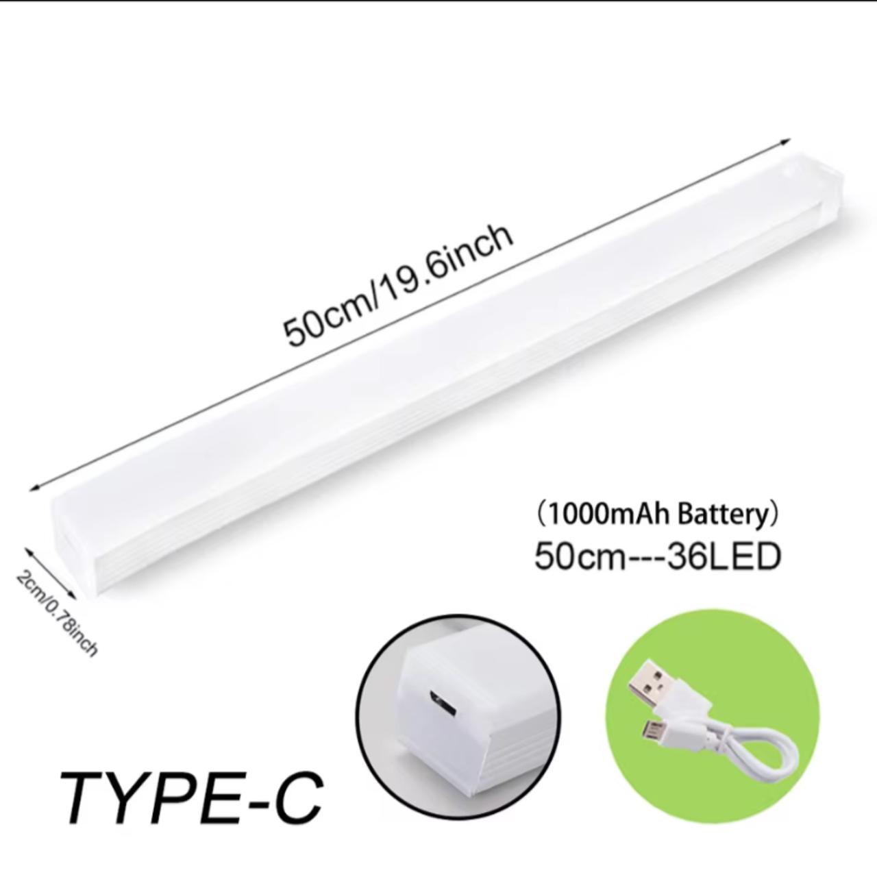 Barra De Luz Led Portátil 50cm Con Sensor De Movimiento Recargable Para Closet Cocina - Image 5