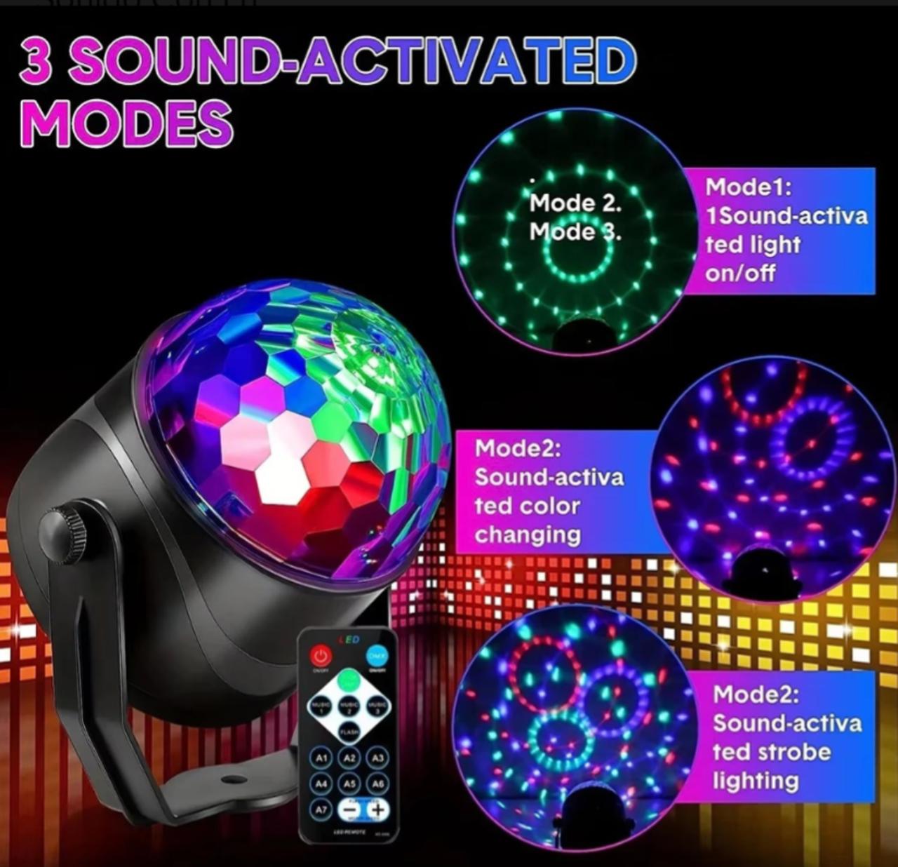 Bola De Discoteca Led Con Control De Sonido - Image 2